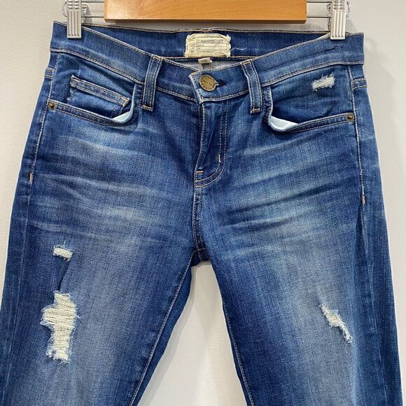 Current/Elliott 'the Stiletto' Destroyed Skinny Jeans - Picture 3 of 10